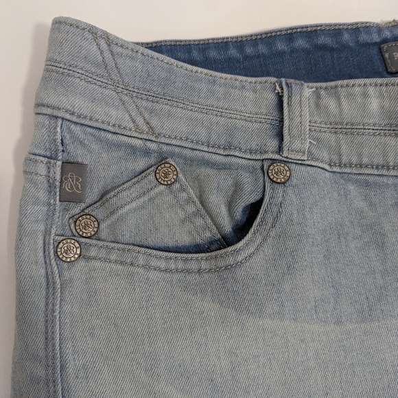 Rock & Republic Bonnaroo Denim Frayed Hem Jeans Shorts Women's Size 16 - Picture 8 of 10